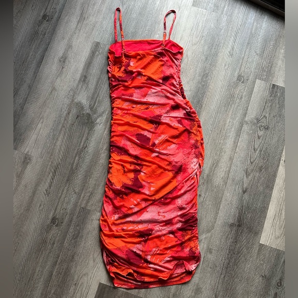 Ruched Midi Dress - Picture 2 of 4